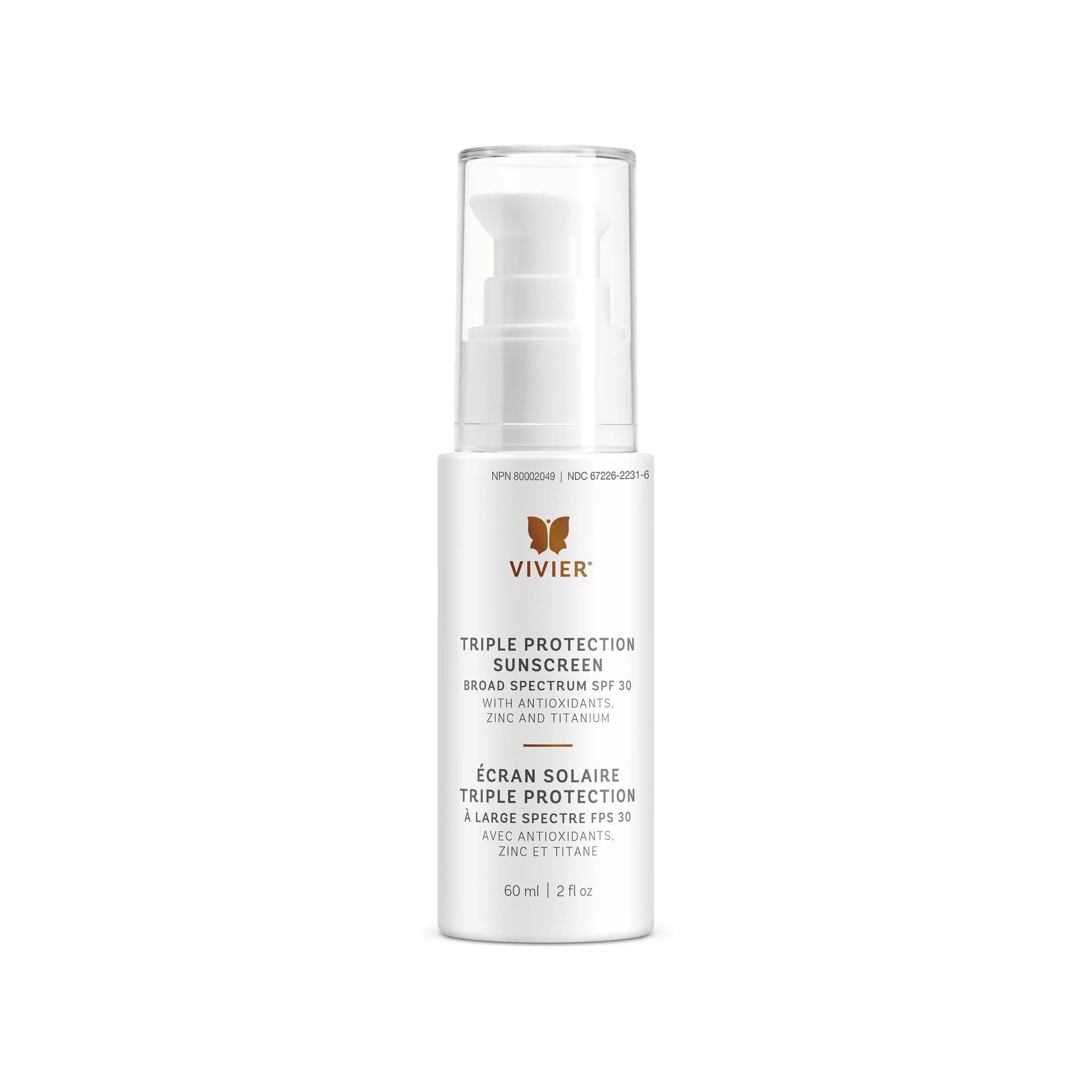 Triple Protection Sunscreen Broad Spectrum SPF 30 Vivier